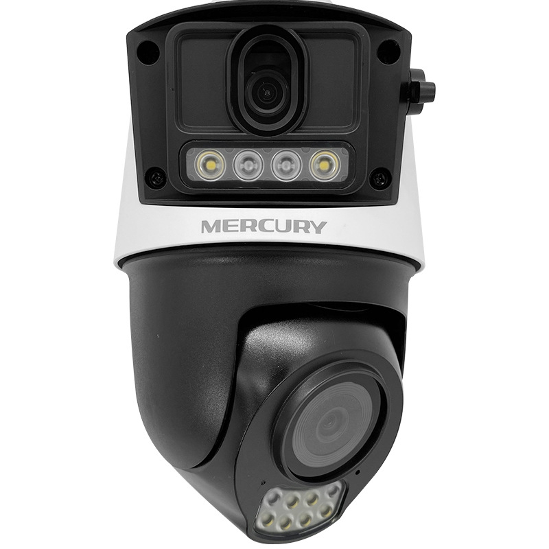 Mercury 360°-os kétkamerás kültéri vezeték nélküli megfigyelő kamera távoli megfigyeléssel, WIFI, két kameracsatorna, interkom támogatás