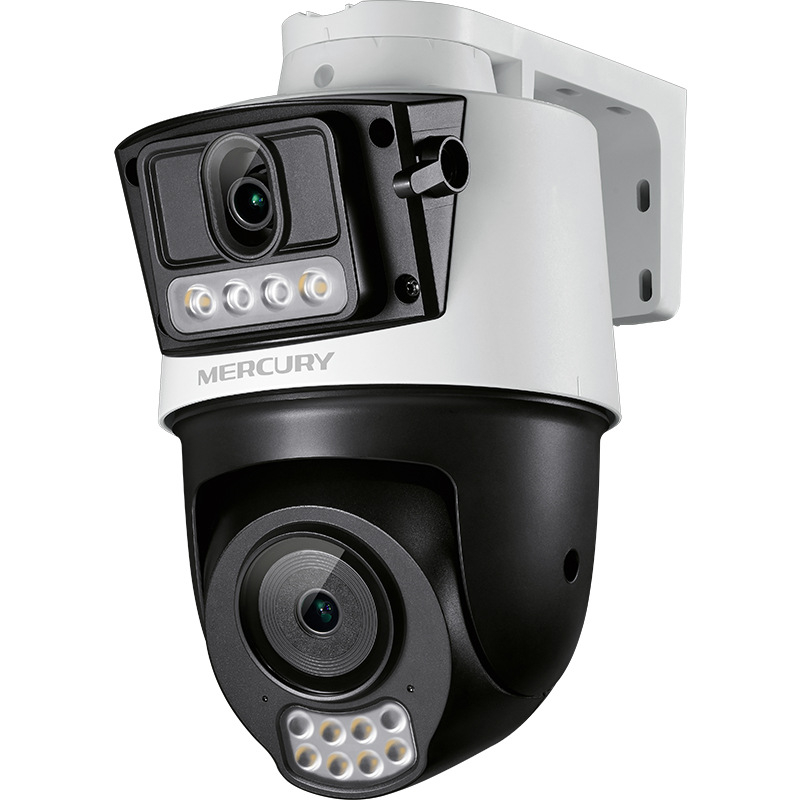 Mercury 360°-os kétkamerás kültéri vezeték nélküli megfigyelő kamera távoli megfigyeléssel, WIFI, két kameracsatorna, interkom támogatás