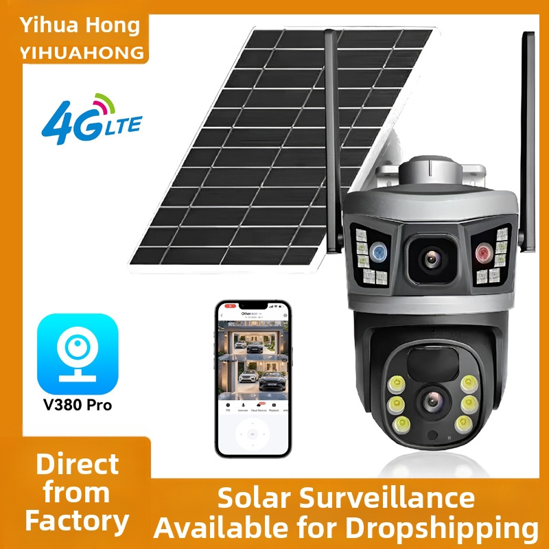 Kamera s dvojitým objektívom: kupolová a bullet, ultra nízka inteligencia 0.00001 lx, 12 V napájanie, vnútorné/vonkajšie použitie, s alarmnou funkciou