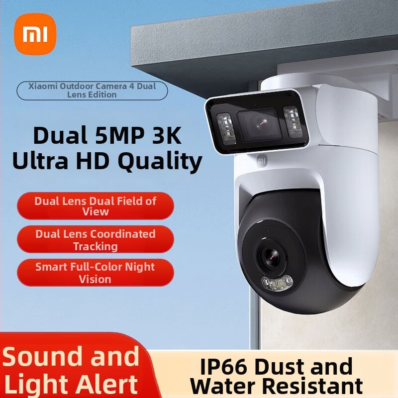 Mijia väliskamera, nutikas kahe kaameraga, 5 MP, 0–10 m ulatus, kodu turvalisus