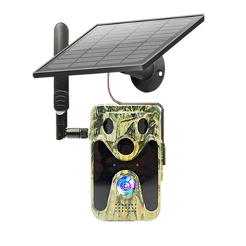 Camera de vânătoare 4G, solar pentru exterior, vizionare infraroșu noaptea 30m, 4MP/2.5K, obiectiv 2.8mm