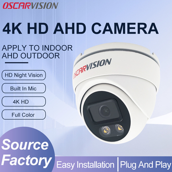 Κάμερα επιτήρησης AHD με ανάλυση 4K, ελάχιστη φωτεινότητα 0.001 lux, φακός 3.6 mm, IR εμβέλεια 30 m, θόλος κάμερα για εσωτερικούς και εξωτερικούς χώρους