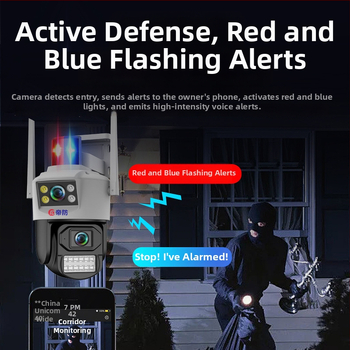 Bezdrôtová kamera s dvojitým zobrazením, priame pripojenie k smartfónu a diaľkové Wi-Fi monitorovanie pre domáce zabezpečenie, HD nočné videnie