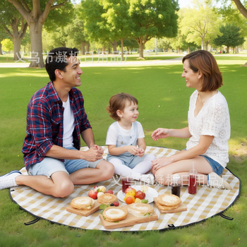 Πικνικ μάτ με διπλωτή τσάντα — πολυεστέρας ύφασμα; βασικό ύφασμα: πολυεστέρας; Oxford ύφασμα; δευτερεύον ύφασμα: πολυεστέρας; αδιάβροχο στρώμα αλουμινίου