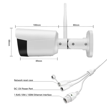 Cameră de rețea cu iluminare duală și viziune nocturnă color, carcasă metal IP66, 0 lux, pentru interior și exterior, distanță IR 20 m