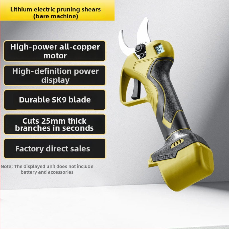 Foarfece electrice de tăiat crengi Zihan – fără fir, baterie litiu reîncărcabilă, 16,8V, pentru crengi și pomi fructiferi