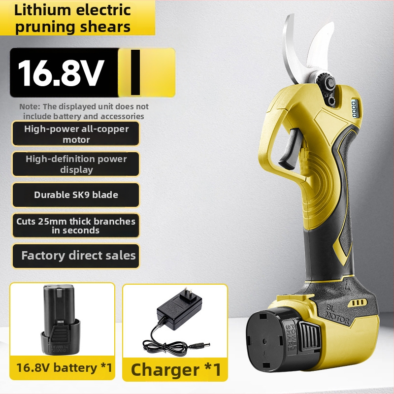 Foarfece electrice de tăiat crengi Zihan – fără fir, baterie litiu reîncărcabilă, 16,8V, pentru crengi și pomi fructiferi