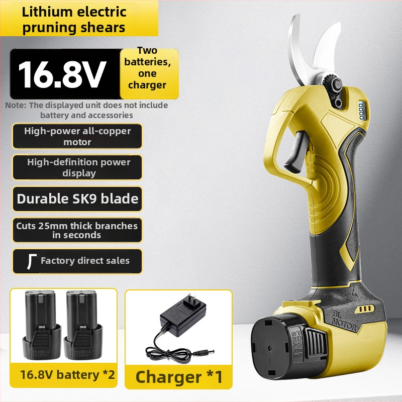 Foarfece electrice de tăiat crengi Zihan – fără fir, baterie litiu reîncărcabilă, 16,8V, pentru crengi și pomi fructiferi