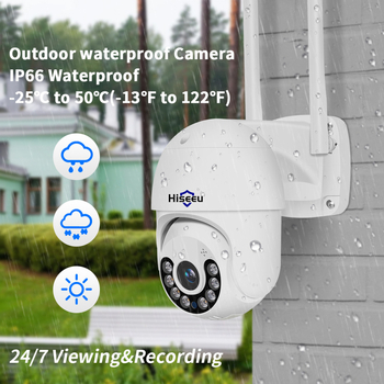 Cameră IP tip dom cu WiFi, 1080p, lentilă 3.6 mm, detecție mișcare, detecție persoane, urmărire automată, pentru exterior