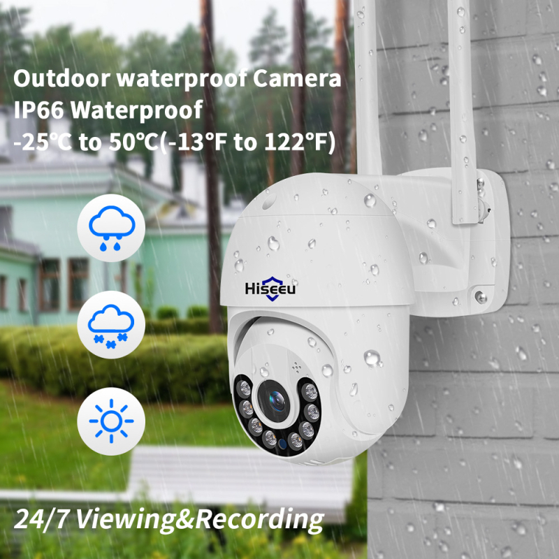 Cameră IP tip dom cu WiFi, 1080p, lentilă 3.6 mm, detecție mișcare, detecție persoane, urmărire automată, pentru exterior