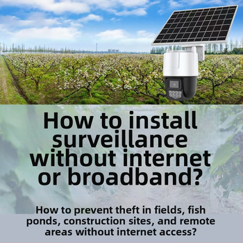 Cameră de supraveghere solară 4G cu compensare a luminozității de fundal, -40°C până la 85°C, alimentare 5V, pentru exterior.