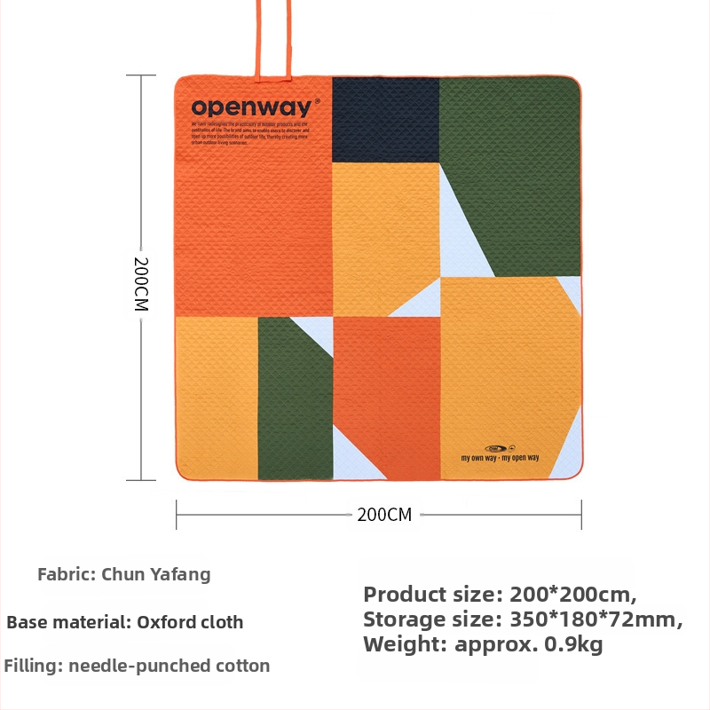 Covoraș de picnic pentru camping în aer liber, din material Oxford, 1 kg, modelul 78079, potrivit pentru 3-4 persoane