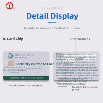 Priekšapmaksas IC karte kilovatstundas skaitītājam (atmiņas karte; kontakta IC karte; nefinanšu karte)