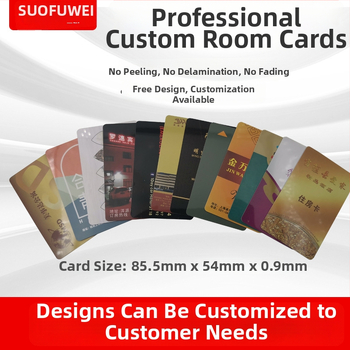 Smart karta pre hotelové dvere s čipom T5577 — kontaktna IC karta, 1024 uloženie, zápisové cykly >100000, prevádzková teplota -20 až 85°C