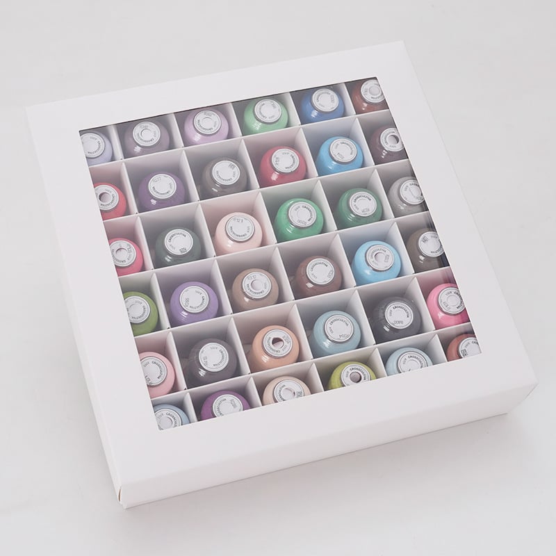 Fir de broderie, polyester 120D, 550 yd lungime, set 60 bucăți, brand Cloth three