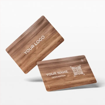 NFC koka viedā vizītkarte – bezkontakta IC karte, 144 uzglabāšana, 100000 dzēšanas/pierakstīšanas ciklu, koks/bambuss