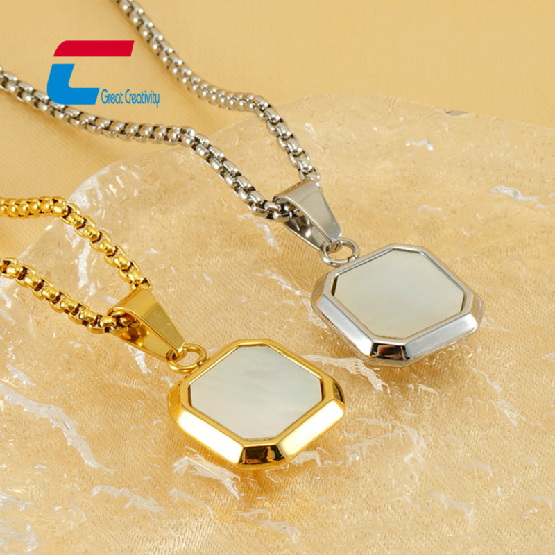 Κολιέ NFC από 18K χρυσό με RFID κάρτα ανάγνωσης/εγγραφής, παθητική τροφοδοσία, απόσταση αισθητήρα 0-5 cm, μνήμη 144 byte