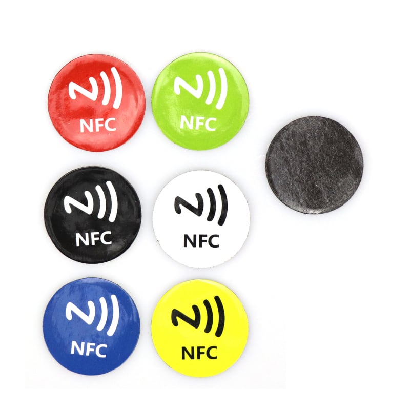 Antimetalne NFC naljepnice (6 kom.) – Ntag213, NFC čitanje/pisanje, -30–60°C, Pohrana 144×8, Podaci 20, Ljepljive naljepnice od metalno-otporne materijala