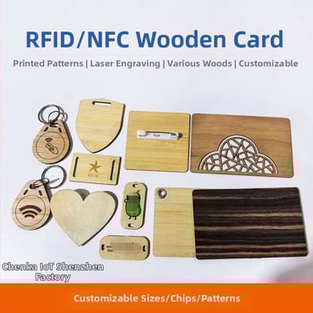 NFC puidust hotellitoa kaardi IC-kiibi ja RFID-iga | Mudel CK1216 | sobib hotellidele ja juurdepääsukontrollile | kohandatav töötlemine | töötemperatuur -30 kuni 70°C