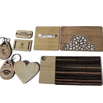 NFC puidust hotellitoa kaardi IC-kiibi ja RFID-iga | Mudel CK1216 | sobib hotellidele ja juurdepääsukontrollile | kohandatav töötlemine | töötemperatuur -30 kuni 70°C