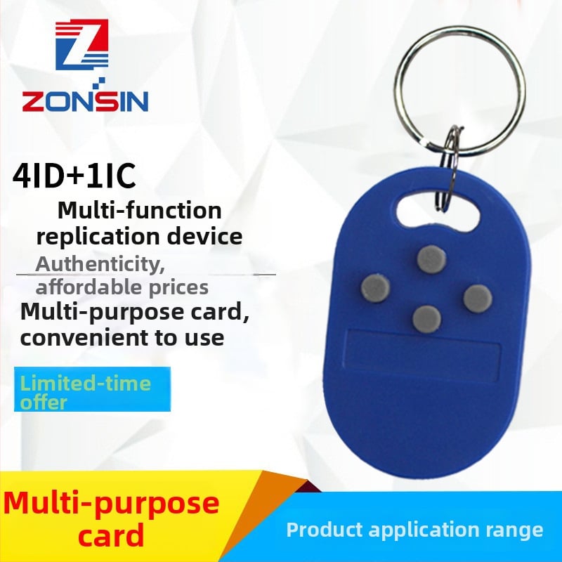 4-in-1 ligipääsukontrolli võtmehoidja lifti, kasutusele ja parkimise jaoks — ABS, -40 kuni 55°C, Ühildu 5200+ IC kaartidega