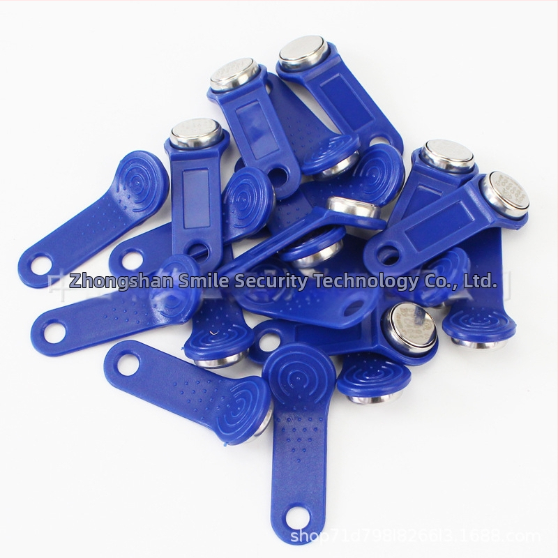 Krüpteeritud mitmekülgne juurdepääsukontrolli nutikas kaart, mudel 91l–f5, roostevaba teras, iButton ühilduv, kasutusvaldkonnad: juurdepääs, kohalolek ja parkimine, -45 °C kuni 85 °C