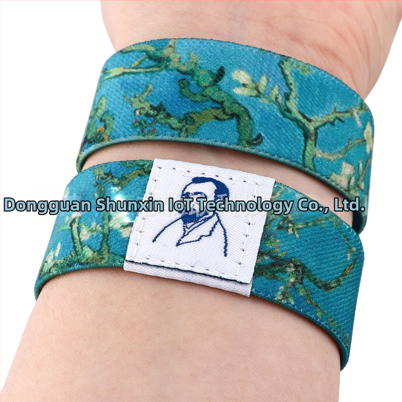 RFID elastické náramky s NFC – dosah snímania 1–5 cm, čip čítanie/zápis, pamäť 1024, HF pasívny