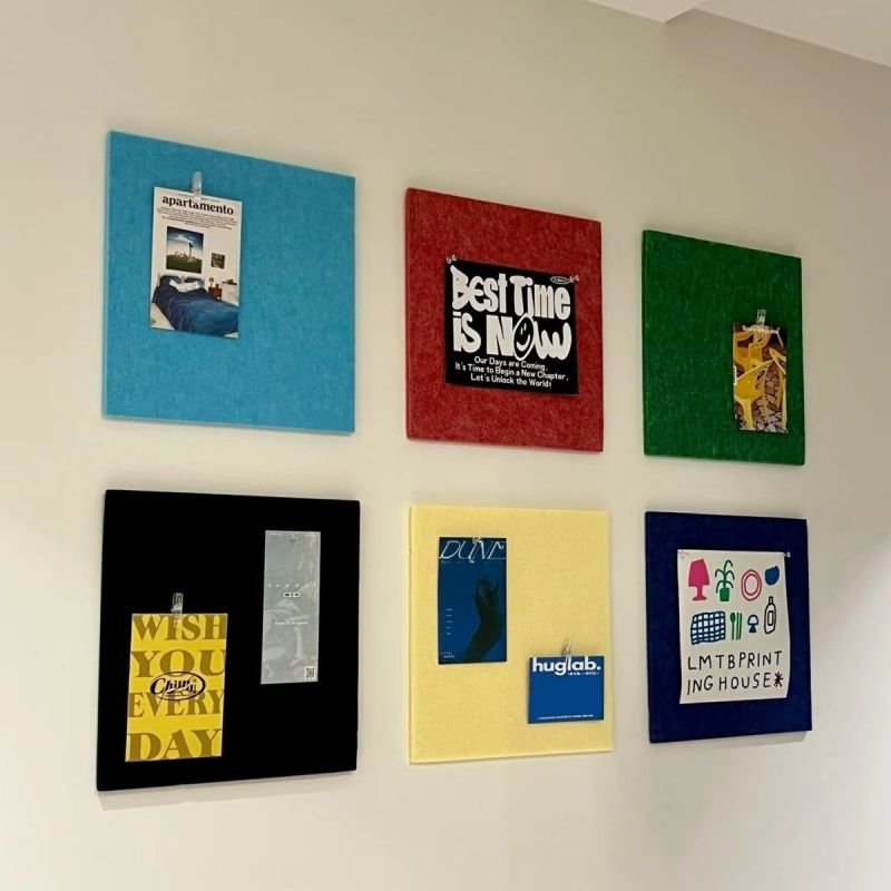 Dopamin Színes Filc Tábla – Színes a fehér falon fotóháttérhez és üzenetfal, Instagram-stílusú falidísz (Anyag: Fém; Stílus: Koreai verzió; Kivitelezés: Egyéb; Ajándék: Születésnap)