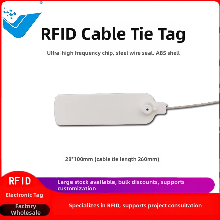 UHF RFID elektronická značka – Model QFBQ-B, Čip U8, Kapacita úložiska 128, Čas čítania/zápisu 1-2, Dosah senzora 100-1000