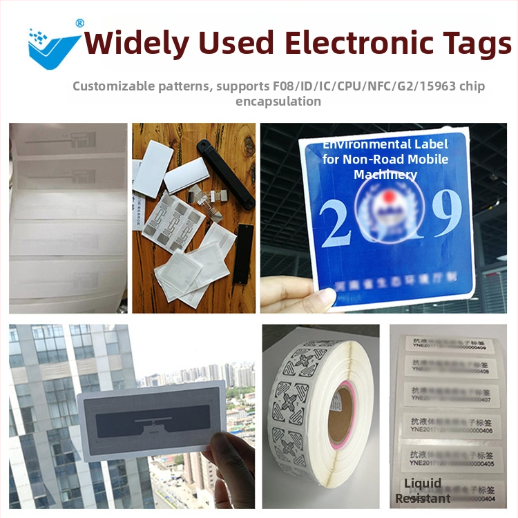 UHF RFID elektronická značka – Model QFBQ-B, Čip U8, Kapacita úložiska 128, Čas čítania/zápisu 1-2, Dosah senzora 100-1000