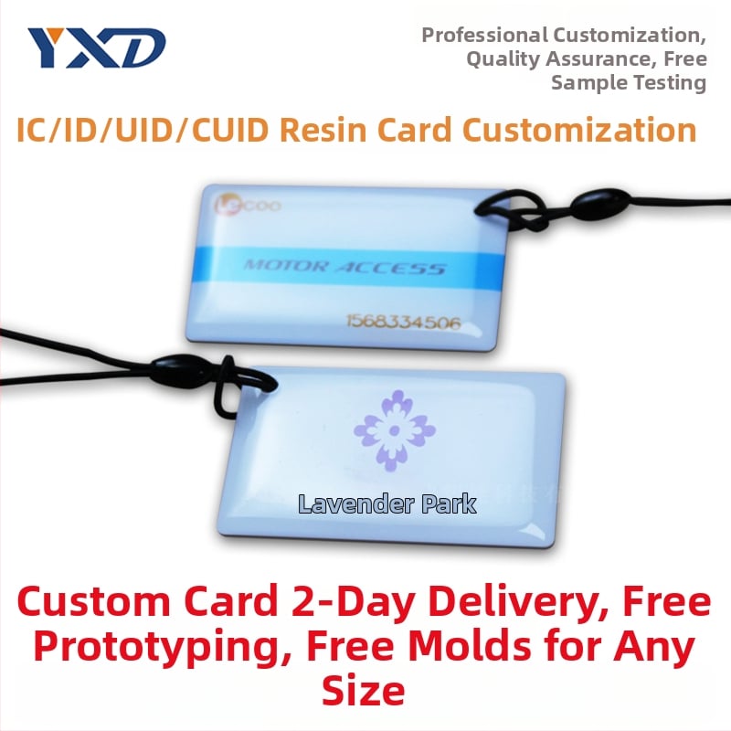 Epoksīda piekļuves karte – bezkontakta IC karte, piemērota nekustamā īpašuma, kampusa, lifta un viesnīcas piekļuvei (100000 ierakstīšanas/dzēšanas ciklu)