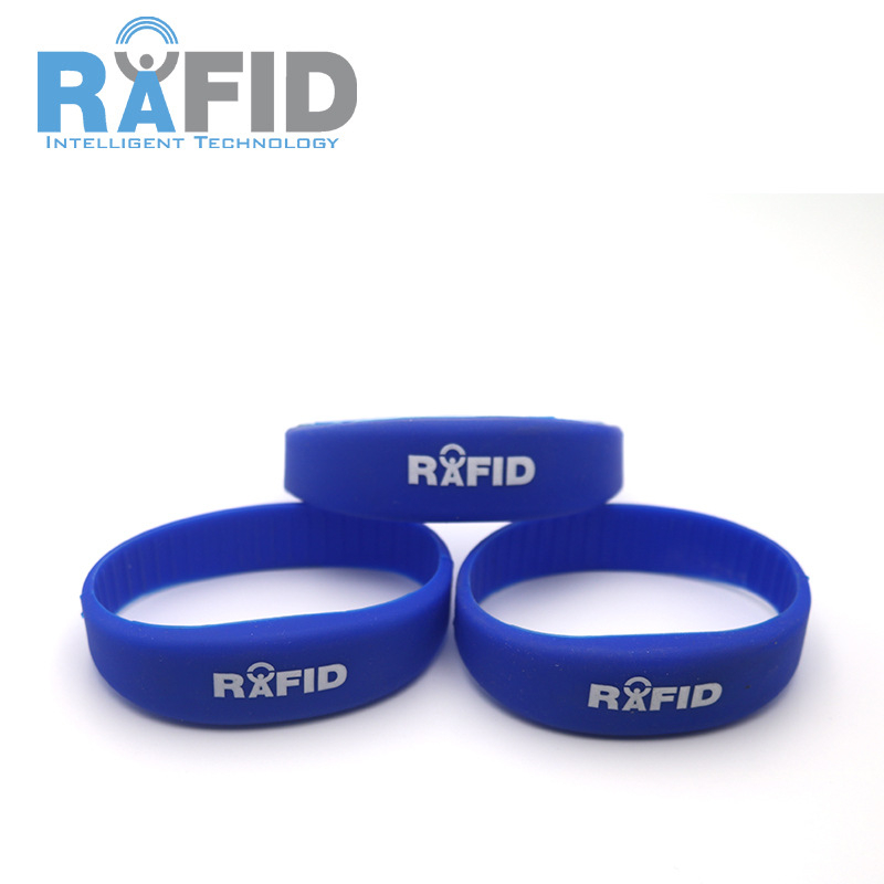 Σιλικόνινος έξυπνος ιμάντας καρπού με RF08 τσιπ, κάρτα ανάγνωσης/γραφής, 8K αποθήκευση, αδιάβροχος, ανθεκτικός σε θερμοκρασίες