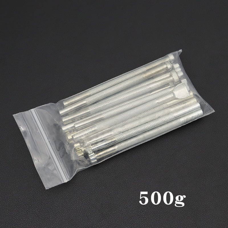 Set de unelte pentru prelucrarea pielii: gravură și ștanțare, model JF201228, cu unelte din oțel de instrumente și mânere din oțel (Model: JF201228; Material principal: oțel de instrumente; Mâner: oțel; Seria: Unelte pentru piele)