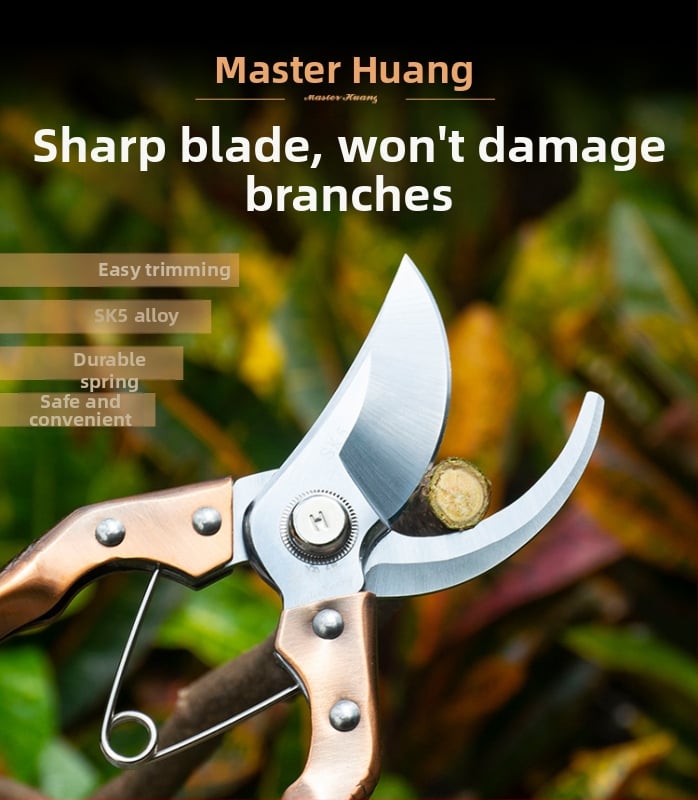 Master Huang SK5 škare za podrezivanje grmlja s metalnom ručkom, promjer rezanja 20 mm, težina 230 g