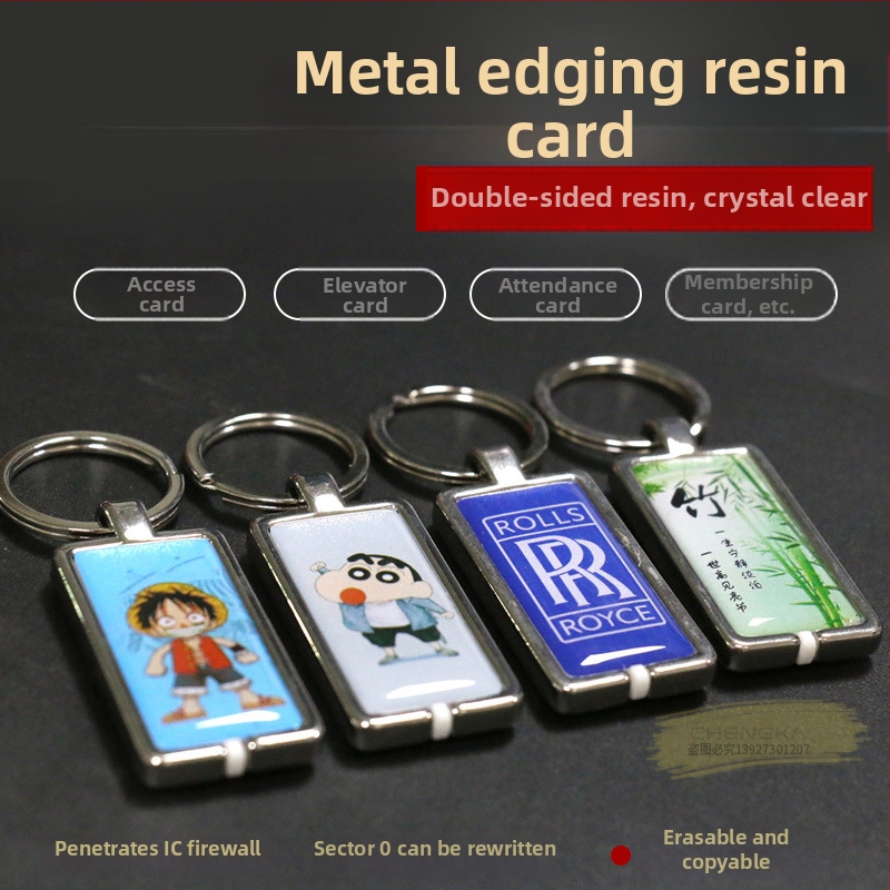 Bezkontakta vadības karte uz atslēgu piekariņu – IC-CUID, 8 kbit atmiņa, 10 gadu datu glabāšana, pielietojums: piekļuve, lifts, biedri