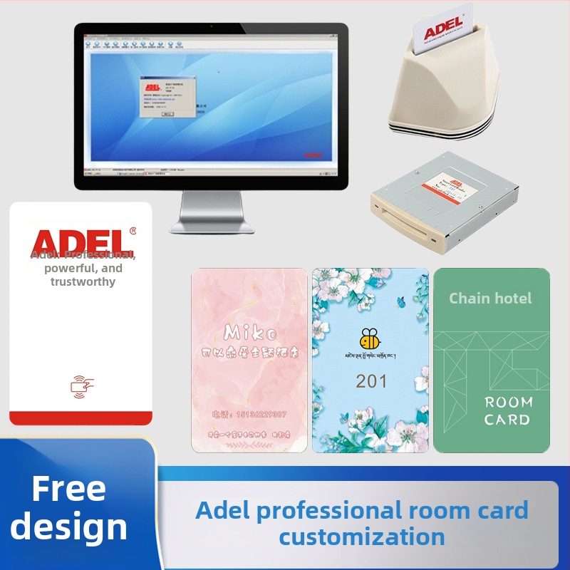 Nutikas hotelli toa juurdepääsukaart (A90/A93 andur), PVC, kohandatud trükiga