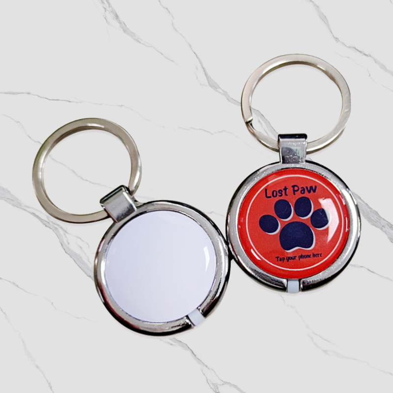 Κάρτα πρόσβασης με εποξειδική επικάλυψη και μεταλλικό άκρο, μπρελόκ; IC/ID RFID chip, HF 13.56 MHz, μνήμη 1024 bytes, χρόνος ανάγνωσης/εγγραφής 3, απόσταση ανίχνευσης ~5 cm