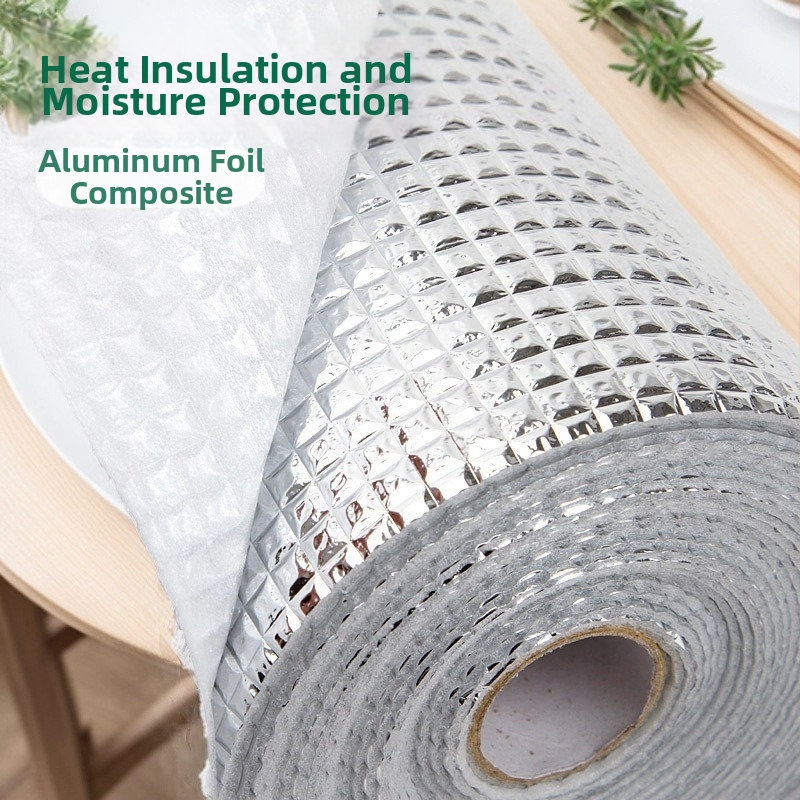 Podložka/liner pre skrinky a zásuvky z PE, bez lepidla, vodeodolná a vlhkostiodolná s hliníkovou fóliou; PE 98%, PVC 2%