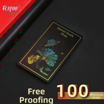 Lazeriga graveeritud PVC kaart (mudel ykt006; bränd ecatoo; PVC materjal; kohandatav; töötemperatuur -30°C kuni 70°C)