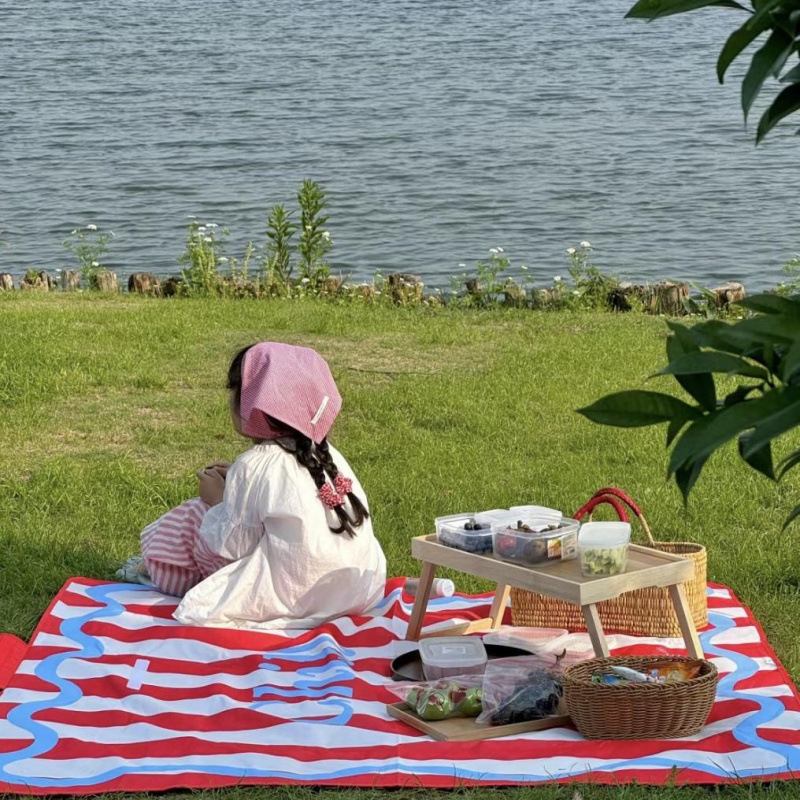 Piknik prostirka za plažu – Oxford platno, vodootporna, protuklizna, prenosna, za 1–2 osobe