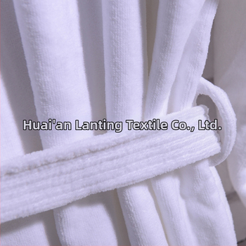 Bavlnený župan s logom - 1100 g Cut-Pile látka, jednovláknová priadza