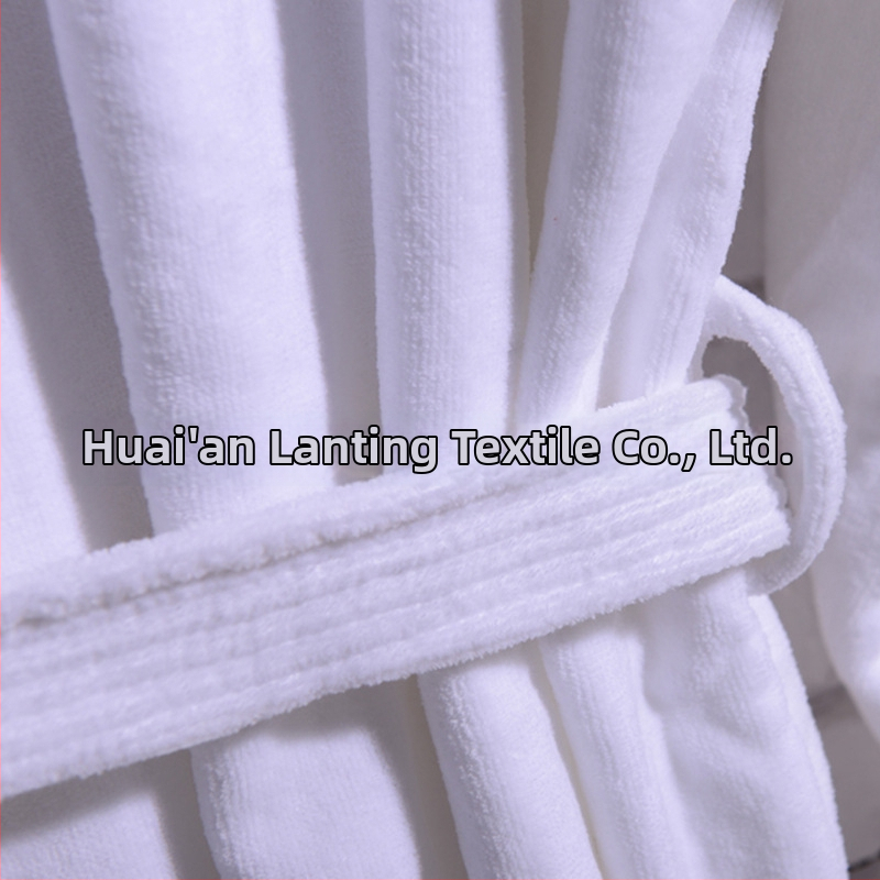 Bavlnený župan s logom - 1100 g Cut-Pile látka, jednovláknová priadza