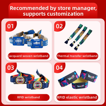 Inteligentný elastický náramok RFID, dosah 1–4 cm, 1024 pamäť, čítanie/zápis 1–2 s, vysokofrekvenčný NFC čip