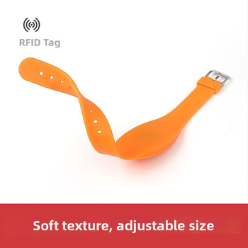 RFID βραχιόλι πρόσβασης, ανάγνωση/εγγραφή 512B, παθητική UHF κάρτα, μοντέλο Shenzhen 348, με κάλυμμα σιλικόνης, 0,01s ανάγνωση/εγγραφή