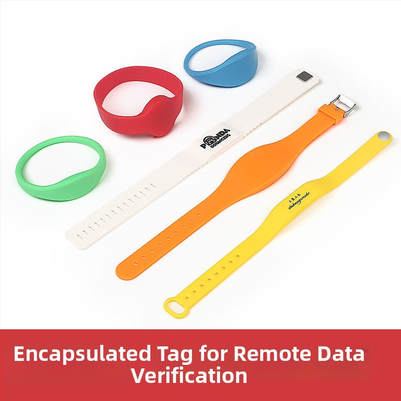 RFID βραχιόλι πρόσβασης, ανάγνωση/εγγραφή 512B, παθητική UHF κάρτα, μοντέλο Shenzhen 348, με κάλυμμα σιλικόνης, 0,01s ανάγνωση/εγγραφή