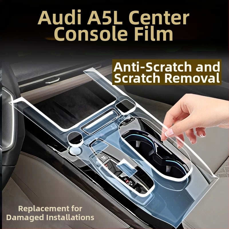 TPU unutarnji zaštitni film za mjenjač i središnju ploču – kompatibilan s 25 modela Audi A5L, HD zaštitni film