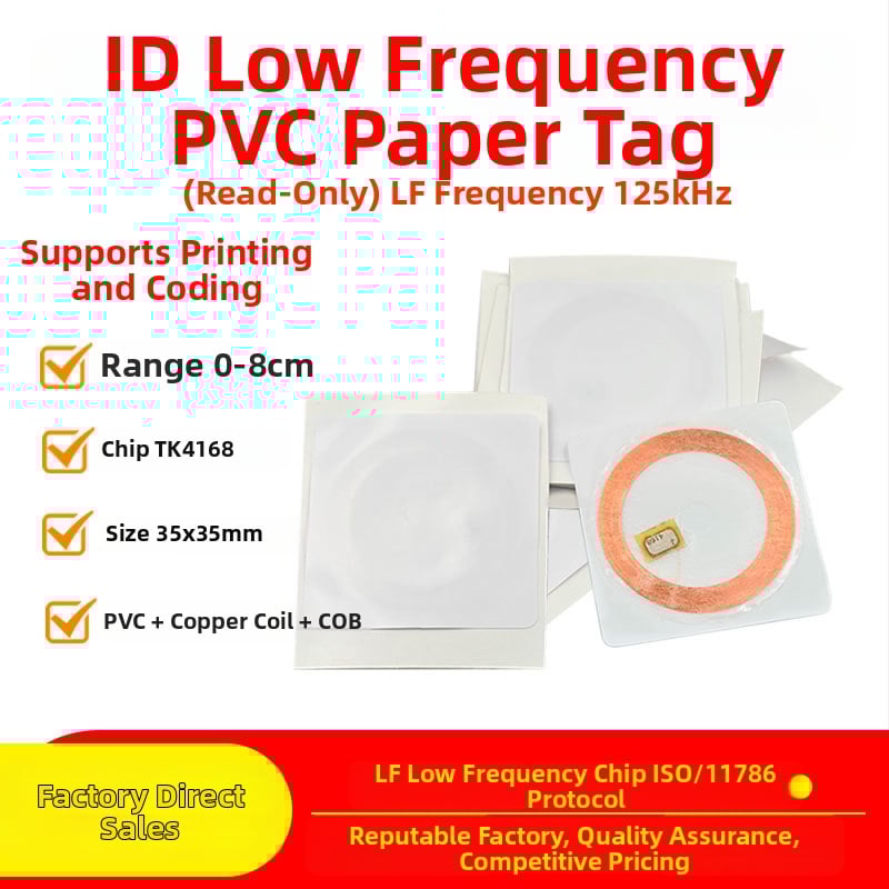 Bezkontakta viedkarte ar TK4168 čipu, 125 kHz, 64 baitu atmiņa, 100k rakstīšanas/dzēšanas ciklu, zīmols BINGRFID