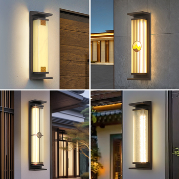 Vanjska zidna svjetiljka, I-oblik dizajna, IP65 vodootporna, 36 LED, 220V unos