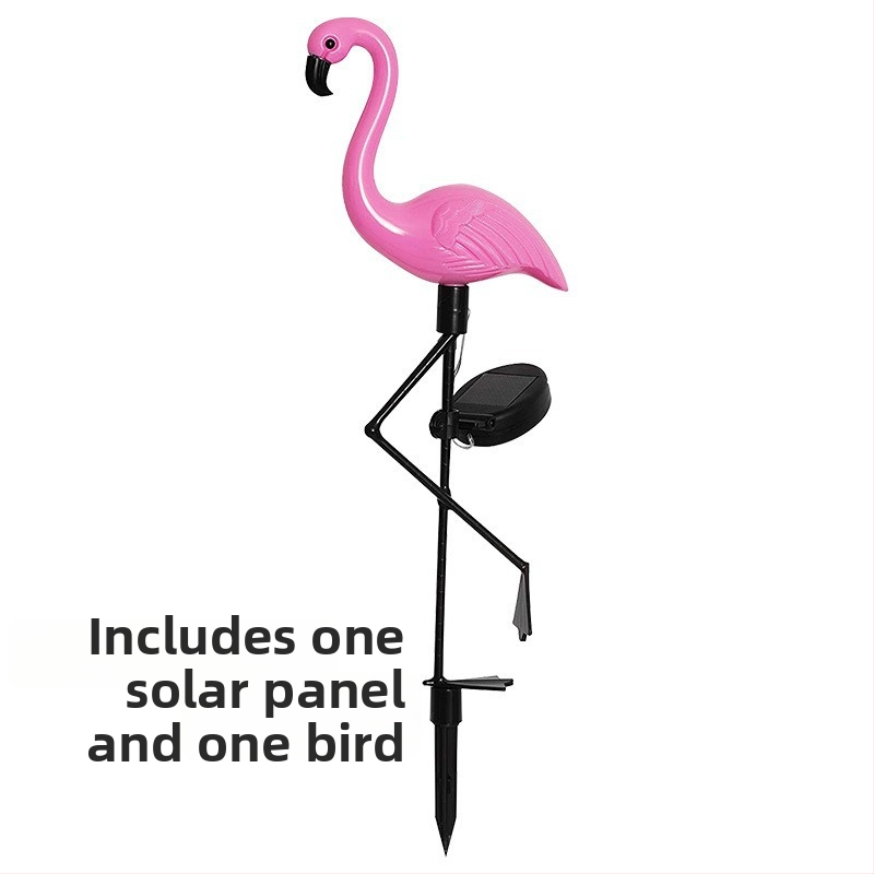 Solárno flamingo vrtno svjetlo IP65 0.5W PP, model Flamingo 2024, mogućnost prilagodbe