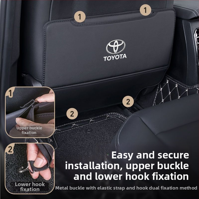 Vnútorné zadné sedadlo pre Toyota Camry, Prado, Corolla, Levin, Highlander, Avalon a RAV4 — PET materiál, odolnosť voči vysokým a nízkym teplotám, poloha: centrálna riadiaca jednotka